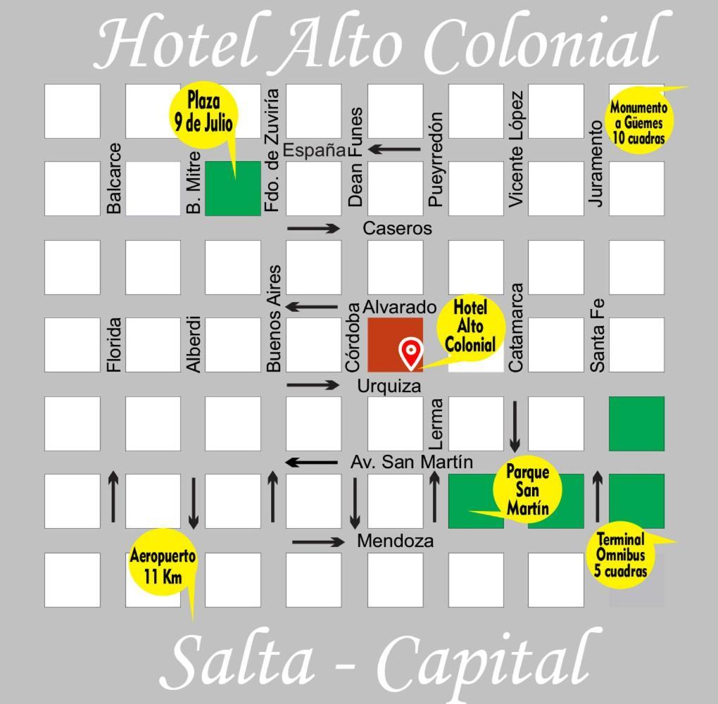 ホテル Alto Colonial サルタ エクステリア 写真